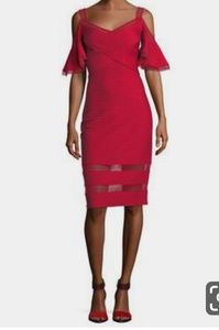 NWT Tadashi Shoji Pintuck Jersey Dress